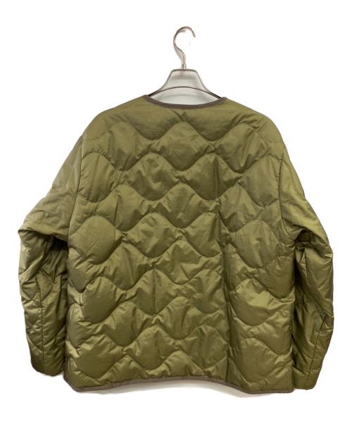 nanamica（ナナミカ）nanamica (ナナミカ) Reversible Down Cardigan オリーブ サイズ:Mの古着・服飾アイテム