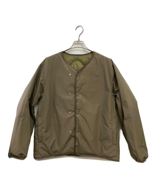 nanamica（ナナミカ）nanamica (ナナミカ) Reversible Down Cardigan オリーブ サイズ:Mの古着・服飾アイテム