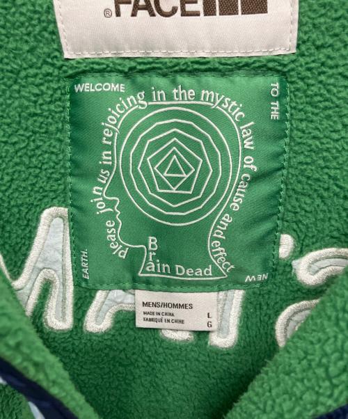 THE NORTH FACE（ザ ノース フェイス）THE NORTH FACE (ザ ノース フェイス) BRAIN DEAD (ブレインデッド) Crossover polar fleece Jacket グリーン サイズ:Lの古着・服飾アイテム