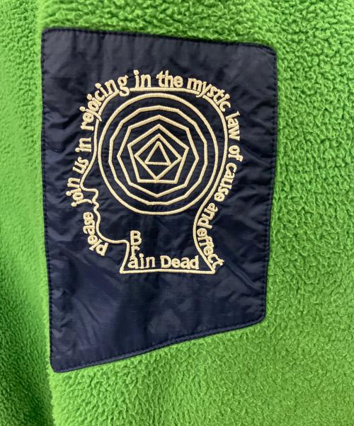 THE NORTH FACE（ザ ノース フェイス）THE NORTH FACE (ザ ノース フェイス) BRAIN DEAD (ブレインデッド) Crossover polar fleece Jacket グリーン サイズ:Lの古着・服飾アイテム