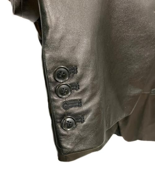 BOSS HUGO BOSS（ボス ヒューゴボス）BOSS HUGO BOSS (ボス ヒューゴボス) レザージャケット ブラック サイズ:52の古着・服飾アイテム