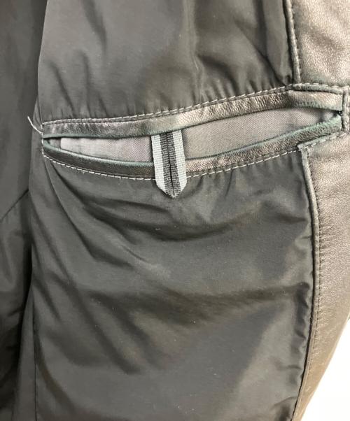 BOSS HUGO BOSS（ボス ヒューゴボス）BOSS HUGO BOSS (ボス ヒューゴボス) レザージャケット ブラック サイズ:52の古着・服飾アイテム