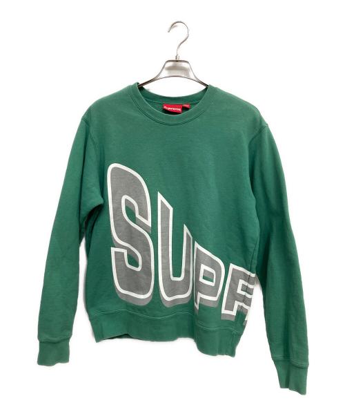 SUPREME（シュプリーム）SUPREME (シュプリーム) Side Arc Crewneck グリーン サイズ:Mの古着・服飾アイテム