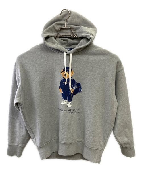 POLO RALPH LAUREN（ポロ・ラルフローレン）POLO RALPH LAUREN (ポロ・ラルフローレン) BEAMS (ビームス) プルオーバーパーカー グレー サイズ:Lの古着・服飾アイテム