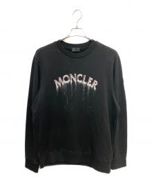 MONCLER（モンクレール）の古着「ロゴプリントスウェットシャツ」｜ブラック