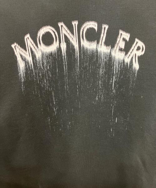 MONCLER（モンクレール）MONCLER (モンクレール) ロゴプリントスウェットシャツ ブラック サイズ:XXLの古着・服飾アイテム
