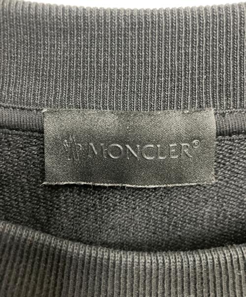 MONCLER（モンクレール）MONCLER (モンクレール) ロゴプリントスウェットシャツ ブラック サイズ:XXLの古着・服飾アイテム