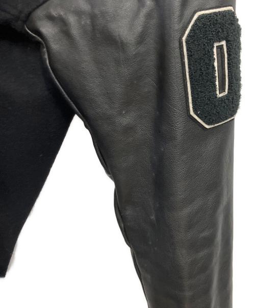 stussy（ステューシー）stussy (ステューシー) 25th Anniversary VARSITY LEATHER JACKET ブラック サイズ:Sの古着・服飾アイテム