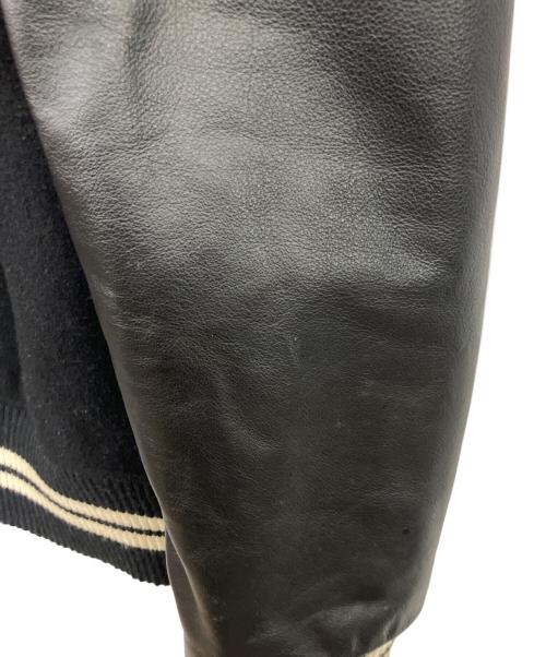 stussy（ステューシー）stussy (ステューシー) 25th Anniversary VARSITY LEATHER JACKET ブラック サイズ:Sの古着・服飾アイテム