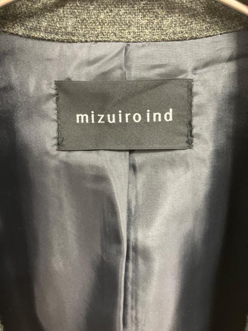 mizuiro-ind（ミズイロインド）mizuiro-ind (ミズイロインド) ウールブレンドテーラードジャケット/ジャケット グレー サイズ:FREEの古着・服飾アイテム