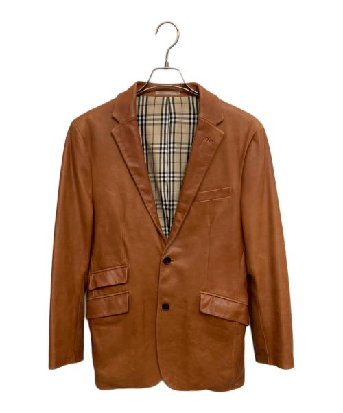 BURBERRY BLACK LABEL（バーバリーブラックレーベル）BURBERRY BLACK LABEL (バーバリーブラックレーベル) レザージャケット キャメル サイズ:Mの古着・服飾アイテム