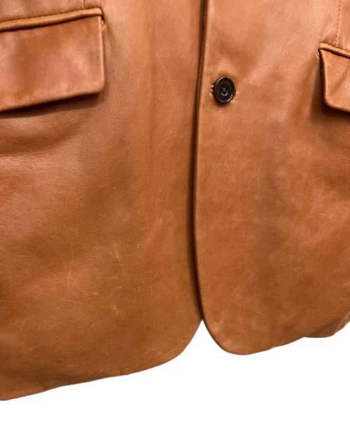 BURBERRY BLACK LABEL（バーバリーブラックレーベル）BURBERRY BLACK LABEL (バーバリーブラックレーベル) レザージャケット キャメル サイズ:Mの古着・服飾アイテム