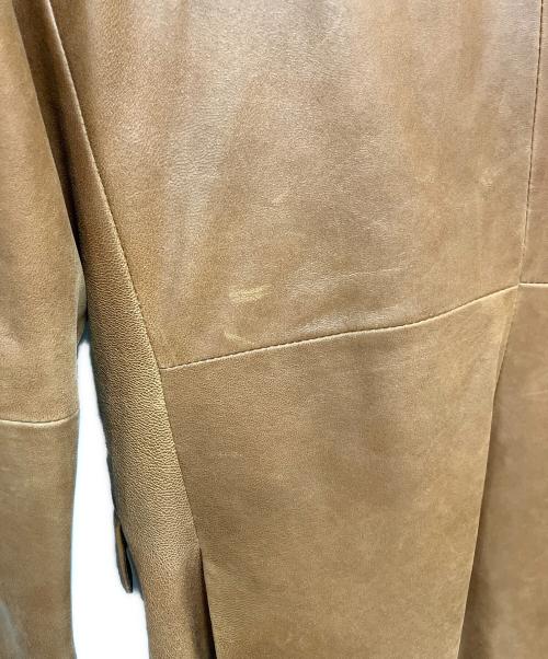 BURBERRY BLACK LABEL（バーバリーブラックレーベル）BURBERRY BLACK LABEL (バーバリーブラックレーベル) レザージャケット キャメル サイズ:Mの古着・服飾アイテム