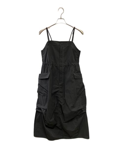 PUBLIC TOKYO（パブリックトウキョウ）PUBLIC TOKYO (パブリックトウキョウ) コクーンカーゴジャンパースカート ブラック サイズ:2の古着・服飾アイテム