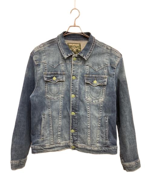 TRUE RELIGION（トゥルー レリジョン）TRUE RELIGION (トゥルー レリジョン) デニムジャケット ブルー サイズ:XXLの古着・服飾アイテム