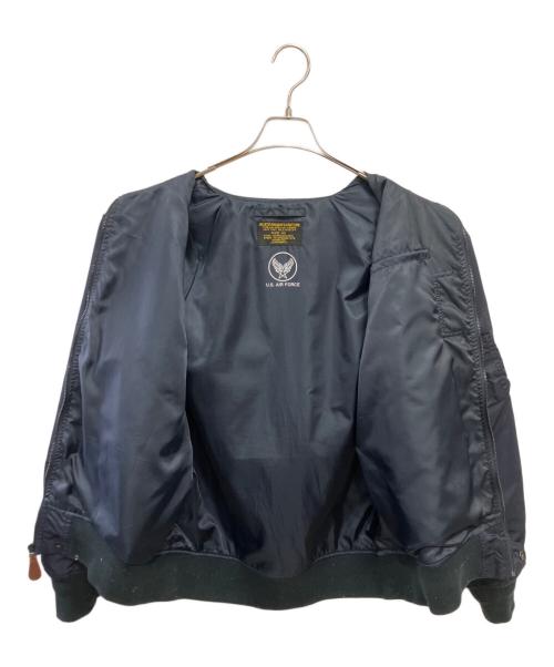 HOUSTON（ヒューストン）HOUSTON (ヒューストン) フライトジャケット ネイビー サイズ:42の古着・服飾アイテム