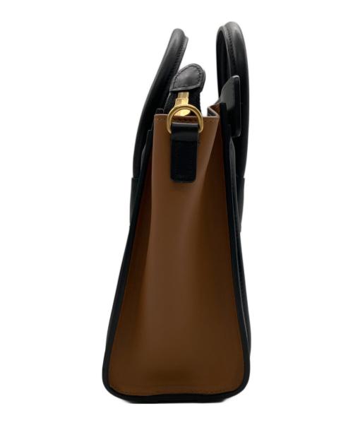 CELINE（セリーヌ）CELINE (セリーヌ) 2WAYバッグ ホワイト×ブラックの古着・服飾アイテム