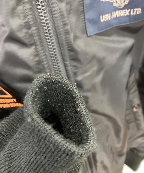 AVIREX（アヴィレックス）AVIREX (アヴィレックス) MA-1ジャケット ブラック サイズ:Lの古着・服飾アイテム