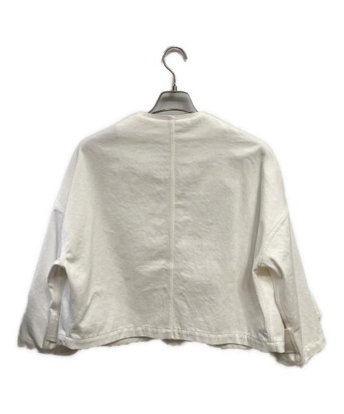 MACKINTOSH（マッキントッシュ）MACKINTOSH (マッキントッシュ) HUMBIE ノーカラーデニムジャケット アイボリー サイズ:6の古着・服飾アイテム