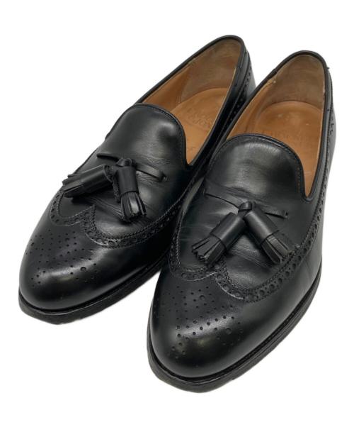 Crockett & Jones（クロケット＆ジョーンズ）Crockett & Jones (クロケット＆ジョーンズ) BEAMS F (ビームスエフ) タッセルローファー ブラック サイズ:6の古着・服飾アイテム