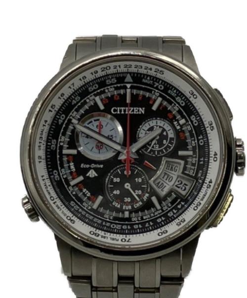 CITIZEN（シチズン）CITIZEN (シチズン) エコドライブ クロノグラフ ブラックの古着・服飾アイテム