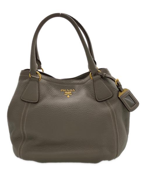 PRADA（プラダ）PRADA (プラダ) 2WAYバッグ グレーの古着・服飾アイテム