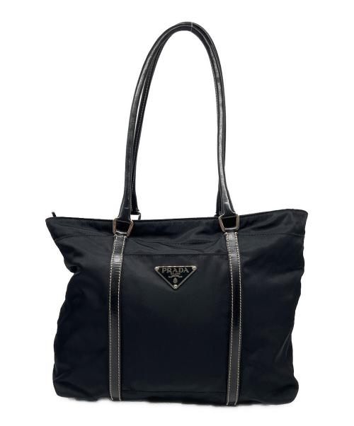 PRADA（プラダ）PRADA (プラダ) ナイロントートバッグ ブラックの古着・服飾アイテム