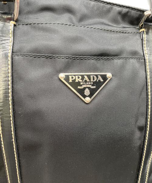 PRADA（プラダ）PRADA (プラダ) ナイロントートバッグ ブラックの古着・服飾アイテム