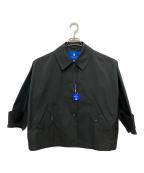 BLUE LABEL CRESTBRIDGEブルーレーベルクレストブリッジ）の古着「ストレッチツイルAラインコート」｜ブラック