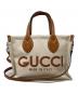 GUCCI（グッチ）の古着「2wayバッグ」｜ブラウン×ベージュ