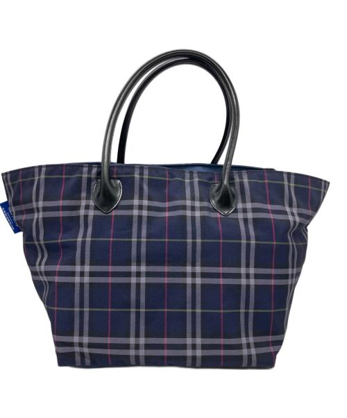 BURBERRY BLUE LABEL（バーバリー ブルー レーベル）BURBERRY BLUE LABEL (バーバリー ブルー レーベル) トートバッグ ネイビーの古着・服飾アイテム