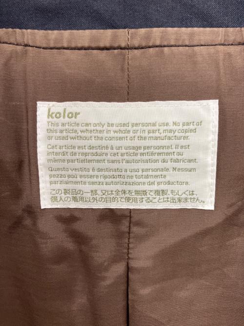 KOLOR（カラー）KOLOR (カラー) レイヤードステンカラーコート ネイビー サイズ:1の古着・服飾アイテム