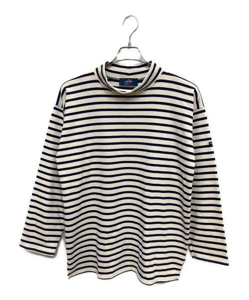 SAINT JAMES（セントジェームス）SAINT JAMES (セントジェームス) 21 JC GIENS Ⅱ アイボリー×ネイビー サイズ:M 未使用品の古着・服飾アイテム