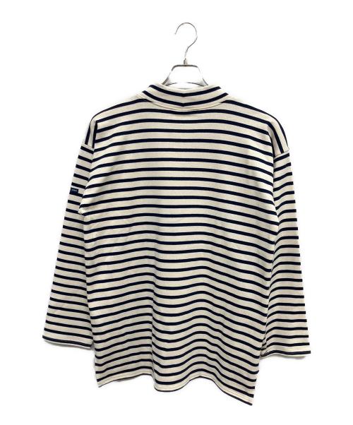 SAINT JAMES（セントジェームス）SAINT JAMES (セントジェームス) 21 JC GIENS Ⅱ アイボリー×ネイビー サイズ:M 未使用品の古着・服飾アイテム