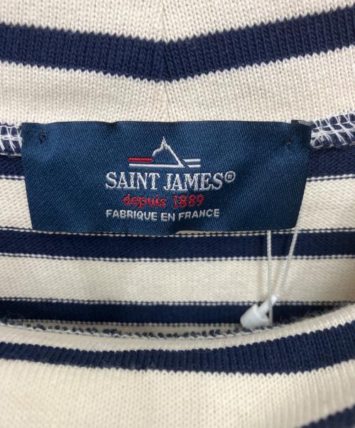 SAINT JAMES（セントジェームス）SAINT JAMES (セントジェームス) 21 JC GIENS Ⅱ アイボリー×ネイビー サイズ:M 未使用品の古着・服飾アイテム