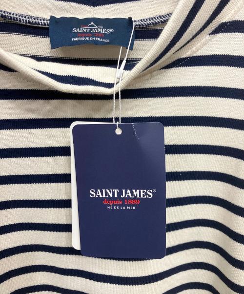 SAINT JAMES（セントジェームス）SAINT JAMES (セントジェームス) 21 JC GIENS Ⅱ アイボリー×ネイビー サイズ:M 未使用品の古着・服飾アイテム