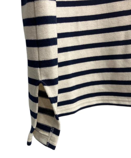 SAINT JAMES（セントジェームス）SAINT JAMES (セントジェームス) 21 JC GIENS Ⅱ アイボリー×ネイビー サイズ:M 未使用品の古着・服飾アイテム