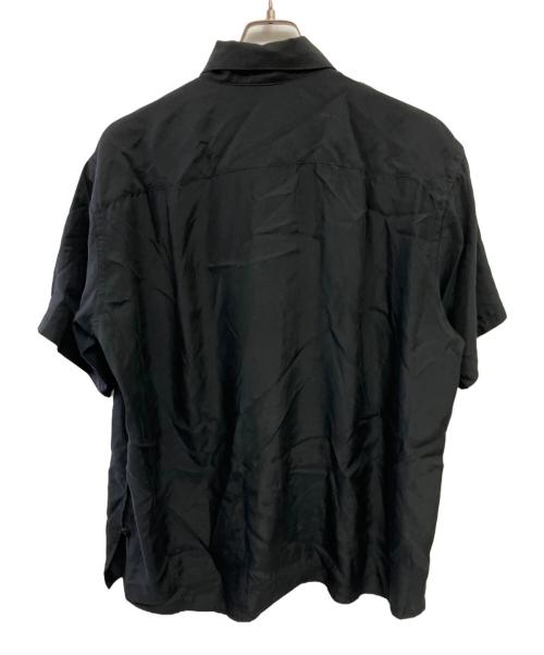 YOKE（ヨーク）YOKE (ヨーク) CUPRO OPEN COLLAR SHIRT/半袖シャツ ブラック サイズ:3の古着・服飾アイテム