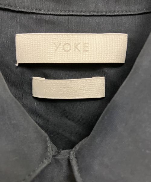YOKE（ヨーク）YOKE (ヨーク) CUPRO OPEN COLLAR SHIRT/半袖シャツ ブラック サイズ:3の古着・服飾アイテム