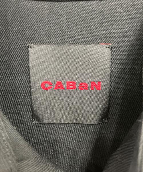 CABAN（キャバン）CABaN (キャバン) ウールギャバジン ビッグシャツ/長袖シャツ ブラック サイズ:Lの古着・服飾アイテム