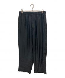 YOKE（ヨーク）の古着「CUPRO EASY PANTS」｜ブラック