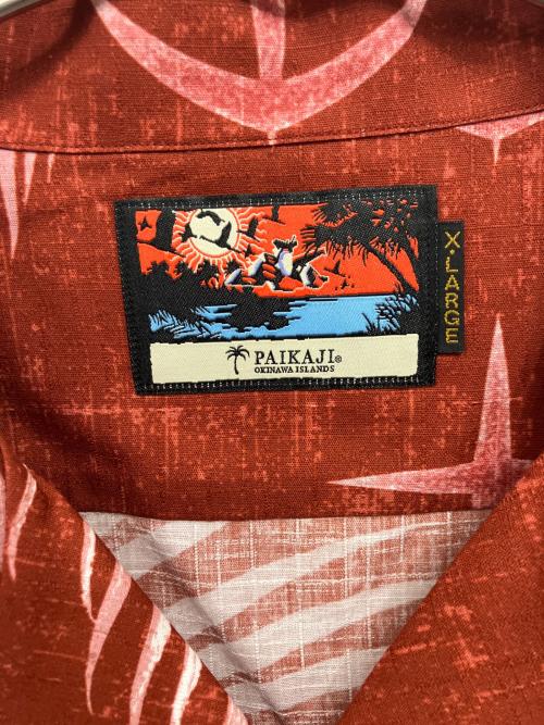 PAIKAJI（パイカジ）PAIKAJI (パイカジ) STRICT-G (ストラクトジー) アロハシャツ レッド サイズ:XL 未使用品の古着・服飾アイテム