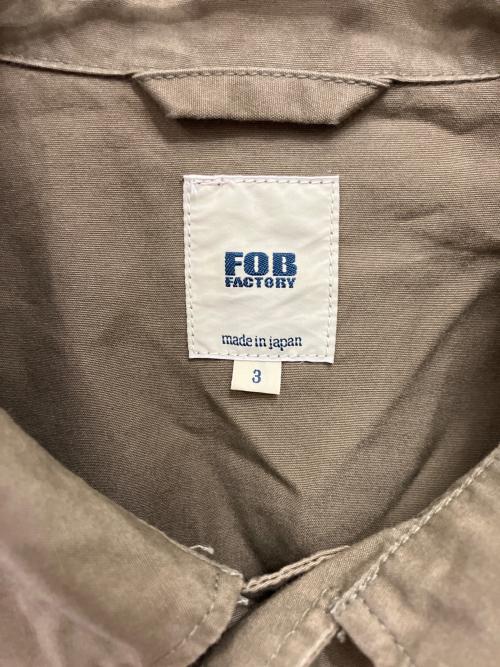 F.O.B FACTORY（エフオービー ファクトリー）F.O.B FACTORY (エフオービー ファクトリー) ミリタリージャケット/ジャングル ファティーグジャケット オリーブ サイズ:Lの古着・服飾アイテム