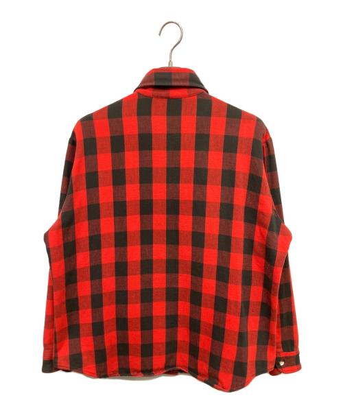 big mac（ビッグマック）big mac (ビッグマック) 長袖シャツ レッド×ブラック サイズ:Lの古着・服飾アイテム