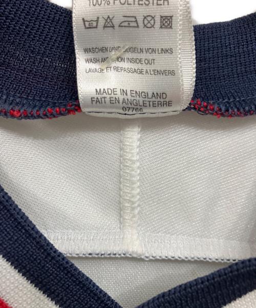 adidas（アディダス）adidas (アディダス) ゲームシャツ ホワイト×ネイビー サイズ:M 未使用品の古着・服飾アイテム