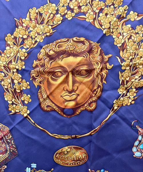 HERMES（エルメス）HERMES (エルメス) シルクスカーフ パープルの古着・服飾アイテム
