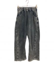 Omar Afridi（オマールアフリディ）の古着「SHABBY TWISTED LOUNGE PANTS」｜チャコールグレー