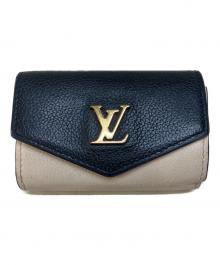 LOUIS VUITTON（ルイ ヴィトン）の古着「3つ折り財布」｜ブラック×ピンク
