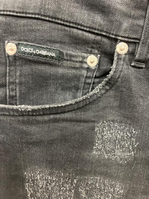 DOLCE & GABBANA（ドルチェ＆ガッバーナ）DOLCE & GABBANA (ドルチェ＆ガッバーナ) スキニーデニムパンツ ブラック サイズ:46の古着・服飾アイテム