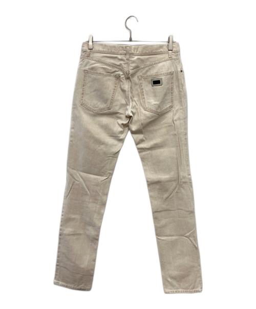 DOLCE & GABBANA（ドルチェ＆ガッバーナ）DOLCE & GABBANA (ドルチェ＆ガッバーナ) ホワイトデニムパンツ アイボリー サイズ:44の古着・服飾アイテム